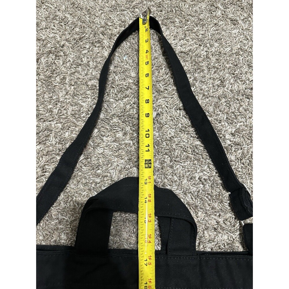 Baggu Caviar "Hallo!" Recycled Cotton Black Tote Bag - Picture 4 of 8